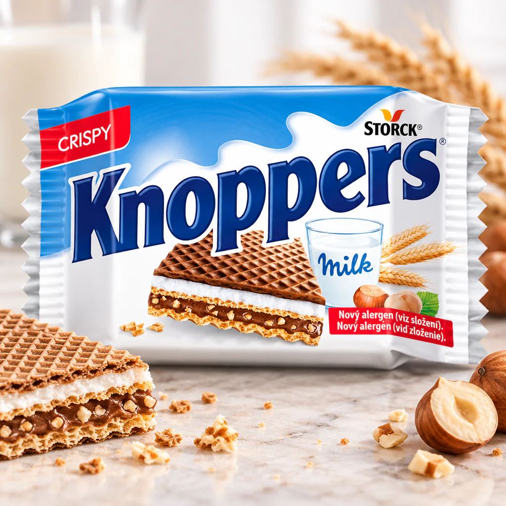 Вафельное печенье Knoppers 25г 1/24 (Германия)