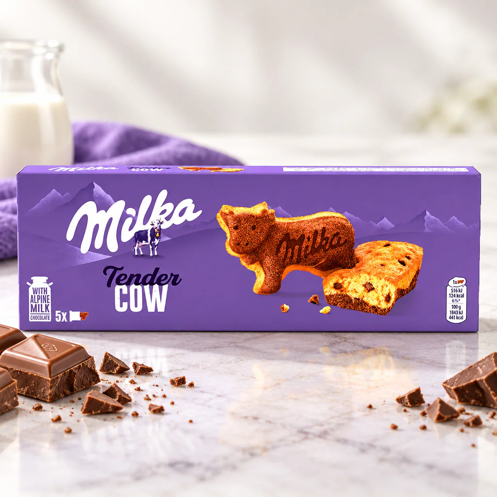 Печенье Milka Tender Cow 140г 1/16 (Германия)