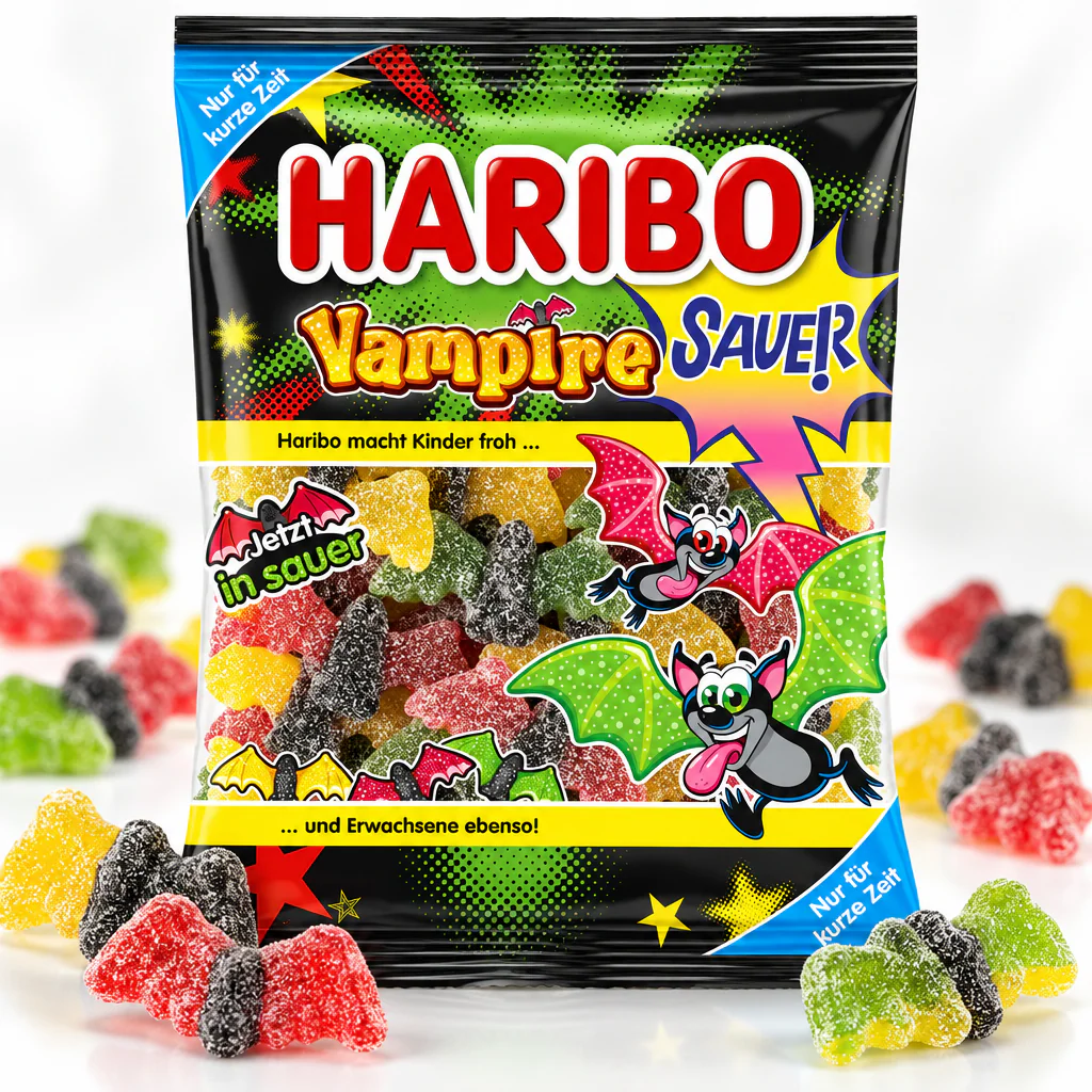 Мармелад жевательный Haribo Limited Vampire Sauer Вампиры 175г 1/34 (Германия)