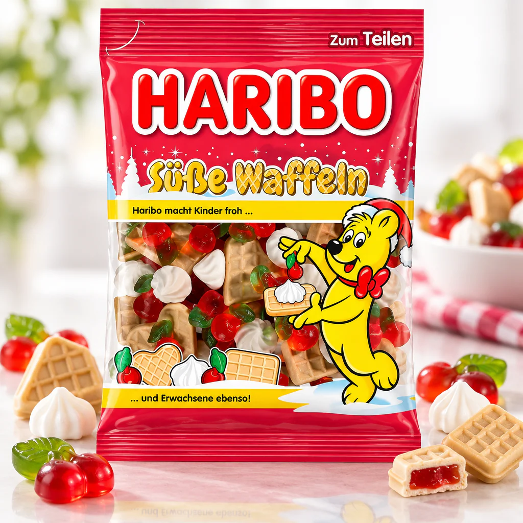 Мармелад жевательный Haribo Süße Waffeln Вафли 175г 1/30