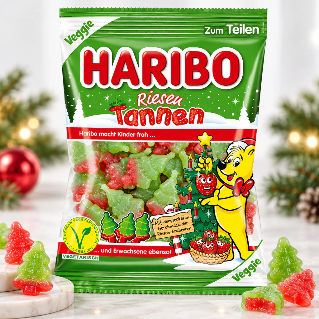 Мармелад жевательный Haribo Riesen Tannen Veggie Рождественские Ели 200г 1/34