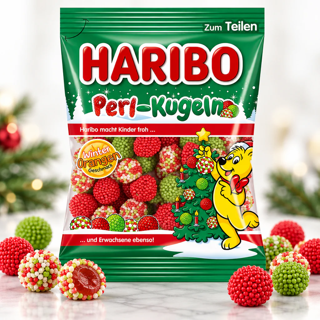 Мармелад жевательный Haribo Perl-Kugeln Рождественские шарики 200г 1/34