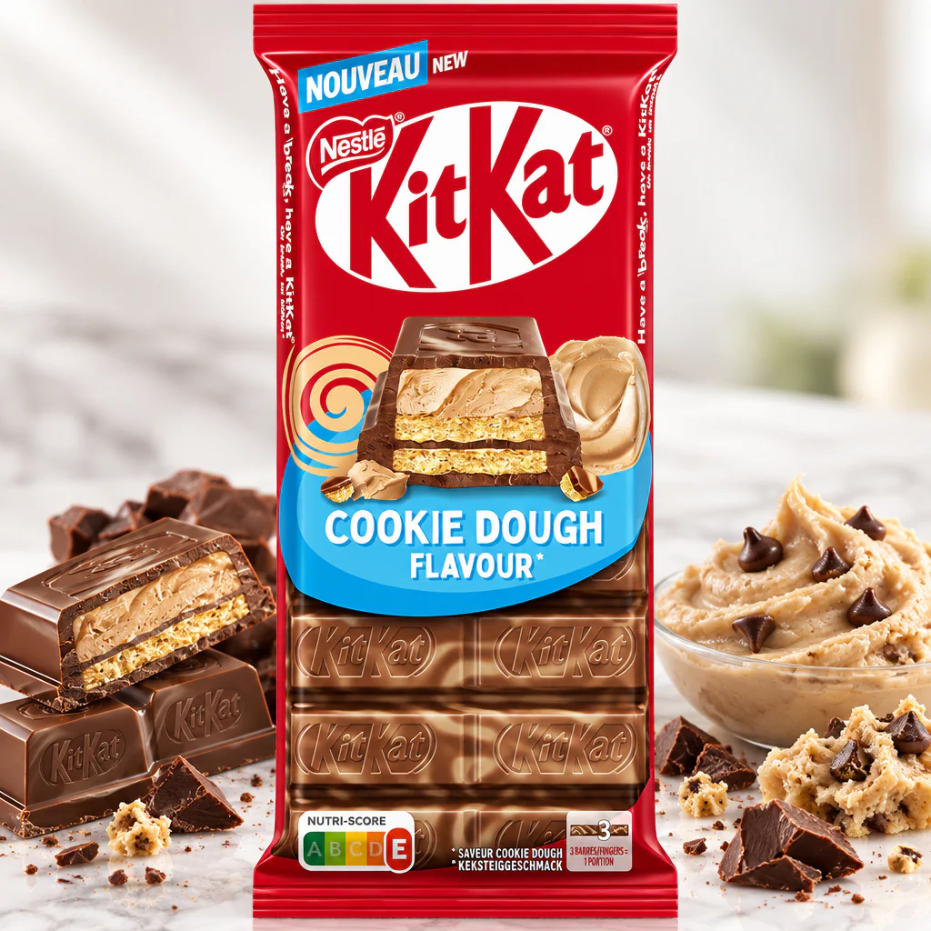 Шоколад KitKat 4 Fingers Cookie Dough 99г 1/15 (Польша)